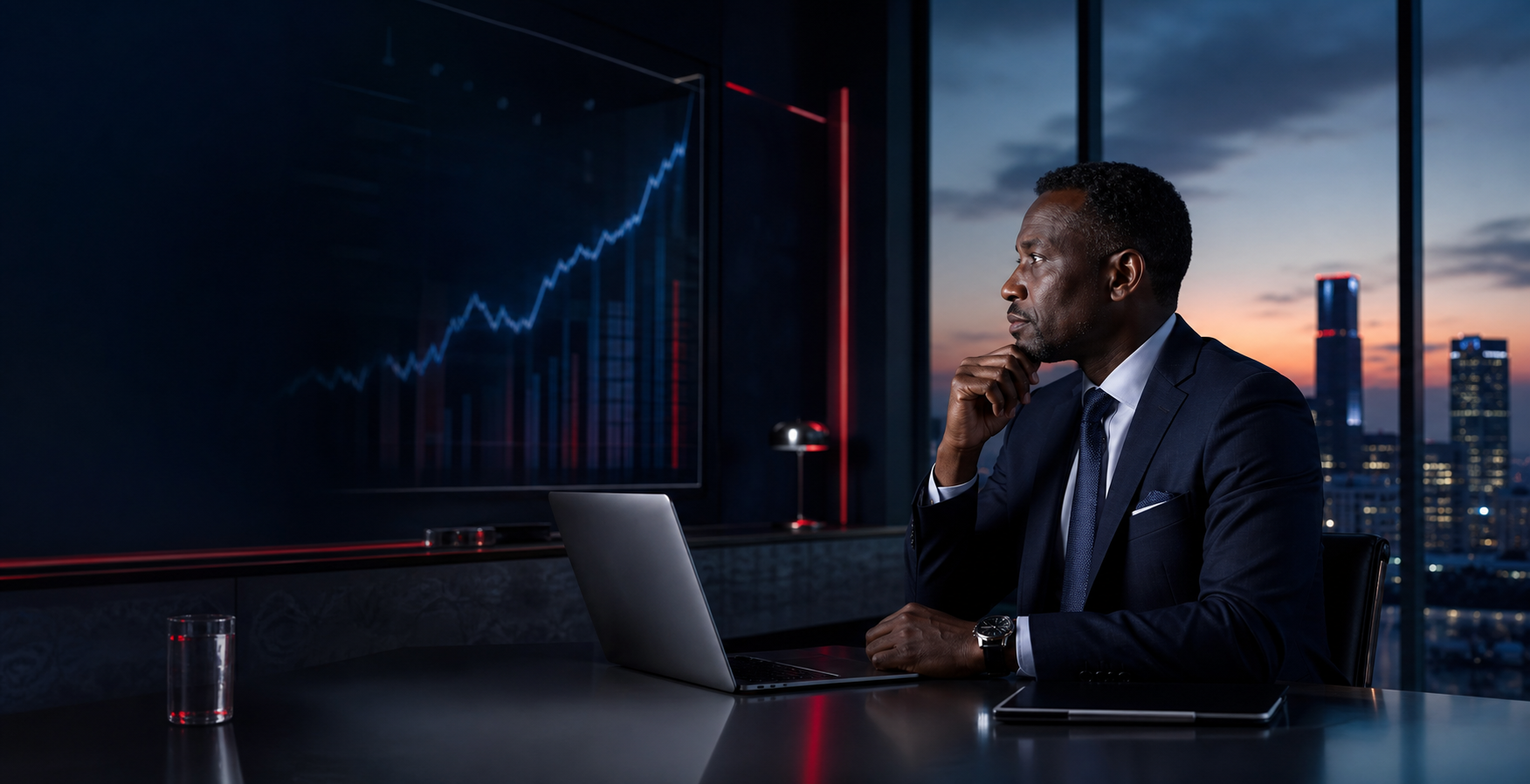Sales executive financial illustration